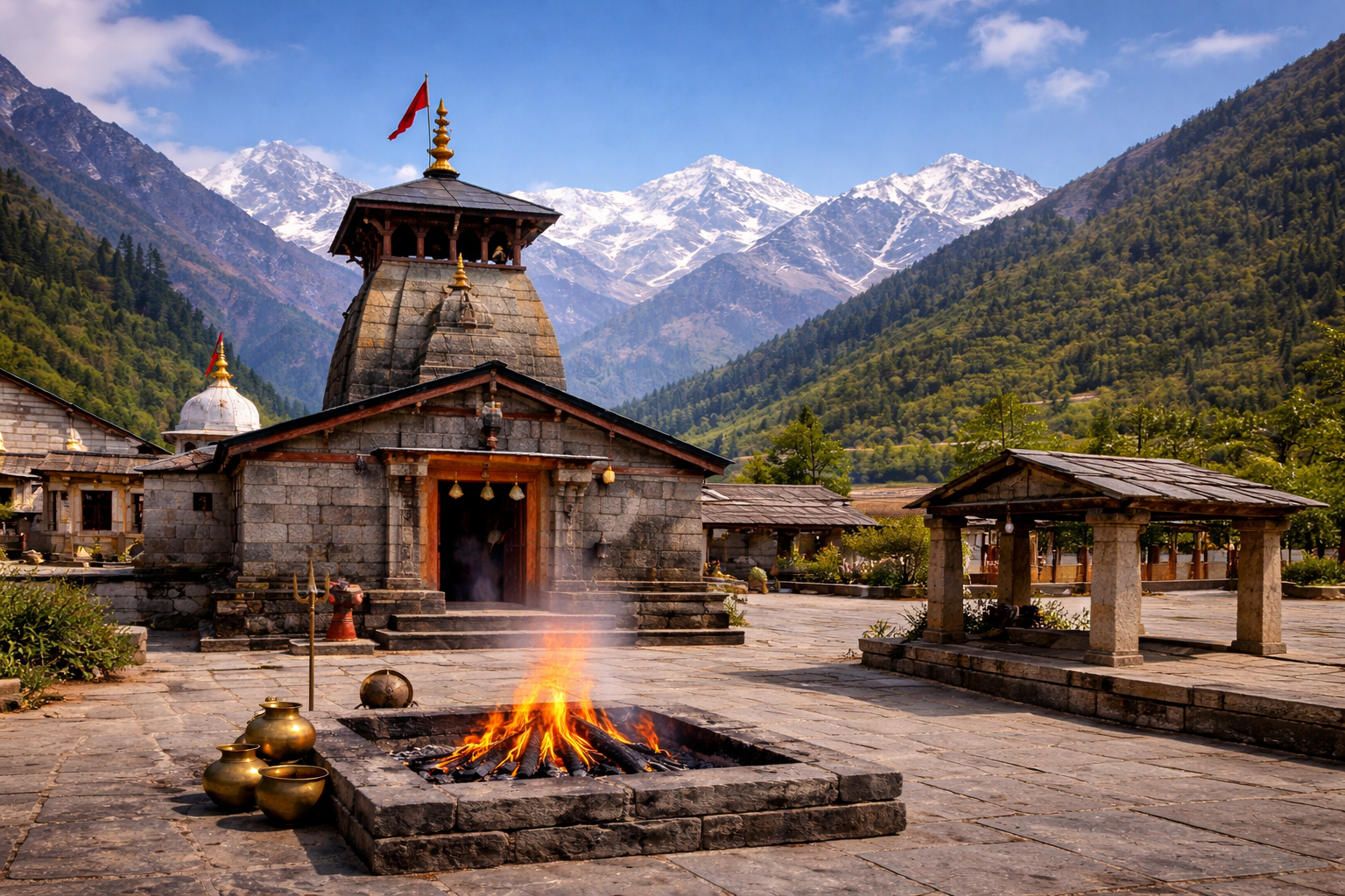 Trijuginarayan Mandir – Divine Wedding of Shiva & Parvati